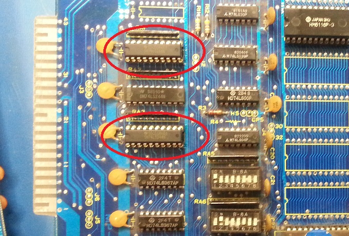 The input buffers receiving te coin inputs.