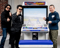 SEGA Supermegalo & (left to right) Toshimichi Mori, Katsuhiro Harada & Yutaka Suzuki 2021