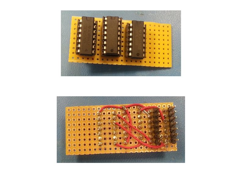 Physical construction of the patch board.