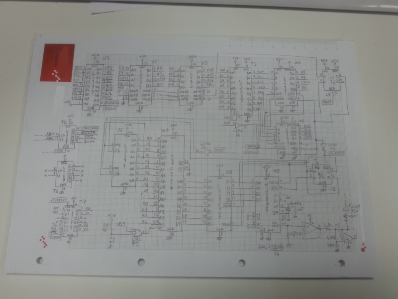 The schematic to the audio samples section.