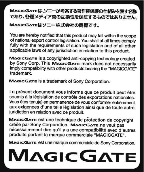 File:Namco Magic Gate Label Sticker.png